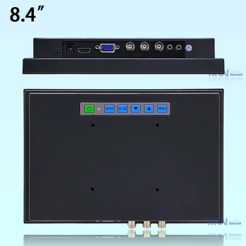 TKUN 8.4-inch de supraveghere video de înaltă definiție monitor LCD, piscină micro security monitor, VGA monitor 1024*768