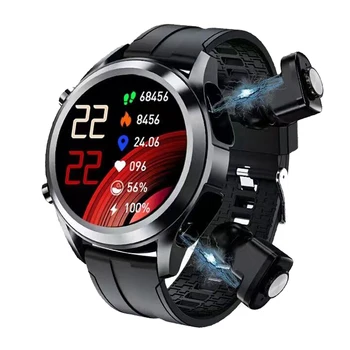 T10 SmartWatch Barbati 2 In 1 Multifunctional Wireless TWS Cască Bluetooth Sport Smartwatch Tracker de Fitness Pentru Android IOS