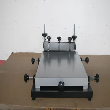 Autorizat PUHUI 600x420mm de Mari Dimensiuni de Lipire de Înaltă Precizie Inserați codul Printer Manual Stencil Printer Mașină de Mătase de imprimare Mașină