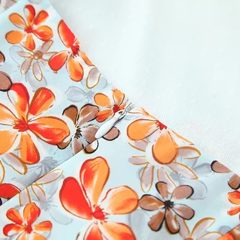 Rochie de Costume de Vara pentru Femei 2021 Noi Gât Rotund Maneca Scurta Slim Lace Top+ Neregulate Print Floral Vârstă-Reducerea Sling Fusta Set