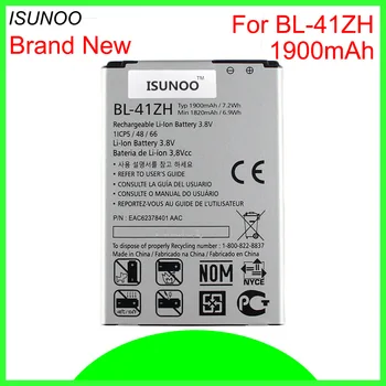 ISUNOO 10buc/lot 1900mAh BL-41ZH Baterie Pentru LG Leon H340 H345 MS345 H343 Risio C40 L50 D213N TRIBUT 2 LS665 Baterie Li-ion