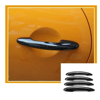 6Pcs Mânerul Ușii Mașinii de Acoperire pentru BMW Mini Cooper F54 Countryman Negru Lucios Mânerul Ușii Capacului Ornamental