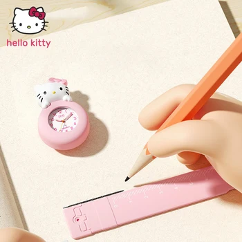 Hello Kitty Sanrio Copii de Ceas Doamnelor Impermeabil usor de purtat Curea Silicon Ceas Luminos Elevii ceas electronic cadou