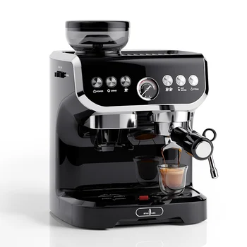 15Bar Electric Espresso Italian Filtru de Cafea Mașină cu Masina de Polizor Spumant de Lapte Acasă Mocha Latte, Cappuccino