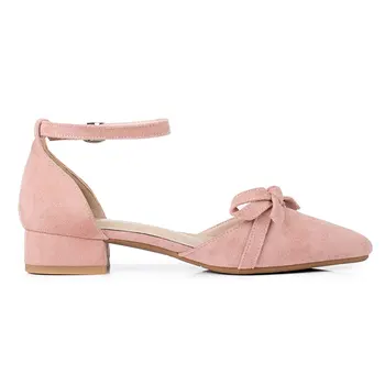 Sgesvier negru roz de vară de moda doamnelor a subliniat toe sandale elegante, pantofi de nunta femei turma toc mic pantofii plus dimensiune 43 G555