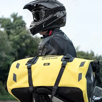 SULAITE Motociclete sac Multi-Funcția de rezistent la apa Motocross Bancheta din Spate Sac de 50L 80L în aer liber, Călărie Depozitare Pack 3 culoare Coadă Sac