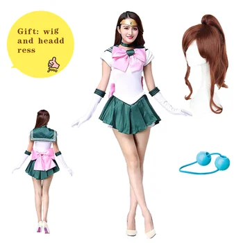 Cosplay Anime Sailor Stars Sailor Jupiter Kino Makoto Rochie Costum Cosplay Costum De Halloween