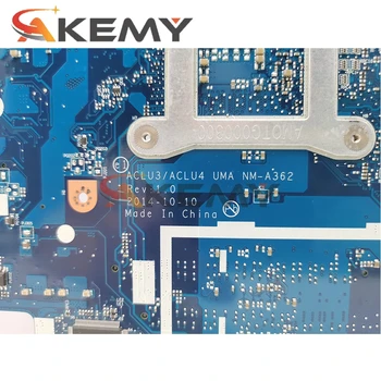 Akemy 5B20H14411 Laptop Placa de baza Pentru Lenovo G50-80 SR23Z i3-5010U/5005U CPU ACLU3/ACLU4 UMA NM-A362 Principal bord complet testat