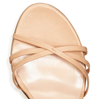 Nud Tocuri Strappy Sandale pentru Femei 2019 Vara Doamnelor Sandale Femei cu Toc Incaltaminte sandale de Curea Glezna Pantofi de Nunta