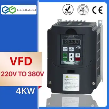 Variabila Convertizor de Frecvență pentru Controlul Vitezei Motorului 220V la 3-faze de 380V 4/5.5 KW Viteza Reglabila frecvență invertor