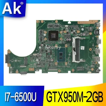 AK X756UX MAIN_BD. Placa de baza laptop Pentru Asus X756U X756UXM K756U X756UB placa de baza DDR4 I7-6500U/CA GTX950M-2GB test ok