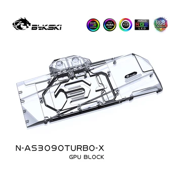 Bykski GPU Apă Bloc utilizare pentru ASUS RTX3090 TURBO placa Grafica răcit/cu backplane Cupru Radiator coolling,N-AS3090TURBO-X