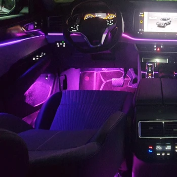 64 Culoare Interior Atmosfera Lumini pentru VW Volkswagen Teramont 2021