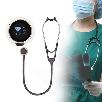En-Gros Design Nou Medicale Utilizarea Acasă Reîncărcabilă Stetoscop Digital Visual Stetoscop Electronic Digital Stetoscop Pret