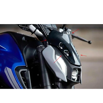 Motocicleta Parbriz, Parbriz Deflector Ecran Protector Negru ABS potrivit pentru Yamaha MT07 2021