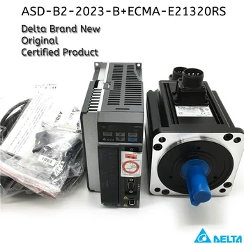 Delta 2KW AC Servo Motor Driver kit 3PH 220V 2000 rpm 9.25 Nm 130mm ASD-B2-2023-B ECMA-E21320RS ECMA-E21320SS de Frână de Înaltă Inerție