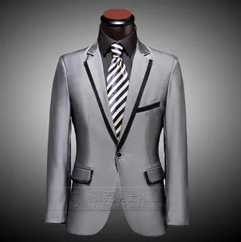 Argint 2020 new sosire slim barbati costum set pantaloni de mens costume de nunta, costum mire rochie formale costum + pantaloni + cravata plus dimensiune 4XL