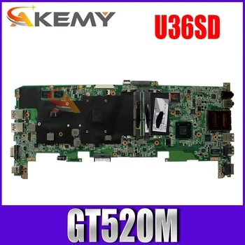 U36SD Seria i5 CPU Procesor PENTRU ASUS U36S U36SG U44SG laptop placa de baza REV 2.1 Placa de baza GT520M N12P-GV-B-A1 DDR3 Testat OK