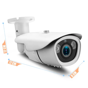 5MP Camera IP POE în aer liber 2.8-12mm 4X Zoom Manual rezistent la apa IP66 Securitate CCTV Camera de Supraveghere ONVIF