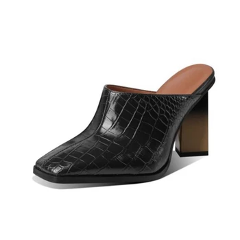 KemeKiss Noi Femeile De Moda Sandale Cu Deget De La Picior Pătrat Indesata Toc Alunecare Pe Pantofi Model De Piatra Doamnelor Încălțăminte De Moda Dimensiune 34-43