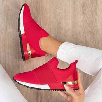 2021NEW Vulcaniza Pantofi Adidasi Femei Pantofi Doamnelor Slip-On Culoare Solidă Adidasi pentru Femei Sport ochiurilor de Plasă Pantofi Casual pentru Femei