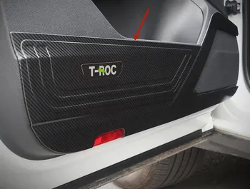 Pentru Volkswagen T-ROC 2018-2020 oțel inoxidabil de Înaltă calitate masina de usa anti-lovitură de bord anti-zero protecție accesorii auto