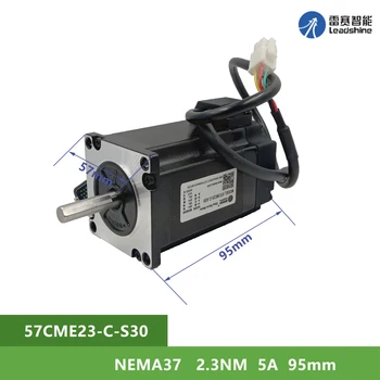 NEMA37 Leadshine 57CME23-C-S30 2.3 Nm 5A buclă Închisă pas cu pas 2 a fazei Arborelui cu Diametrul de 8mm
