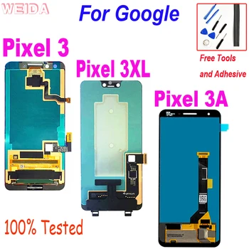 Testate LCD pentru Google Pixel 3 Pixeli 3XL 3 XL Pixel 3A Display LCD Touch Ecran Digitizor de Asamblare pentru Google Pixel 3A LCD