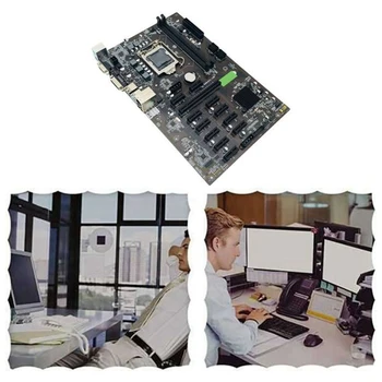 B250C BTC Mining Placa de baza LGA 1151, SATA 3.0 USB 3.0 cu Cablu de Rețea RJ45+G3930 CPU pentru Bitcoin placa Grafica Miner