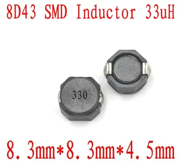NOI SMD Inductoare 8D43 33UH Chip inductor 8*8*4.5 mm CDRH 8D43 33 uh Protectie Putere inductanță 500 BUC