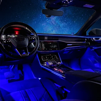 30 culoare LED lumină ambientală lampa Pentru Audi A6L C8 2019-2020 lampă ambientală lumini pentru A6L interior atmosferă de lumină Difuzor capacul