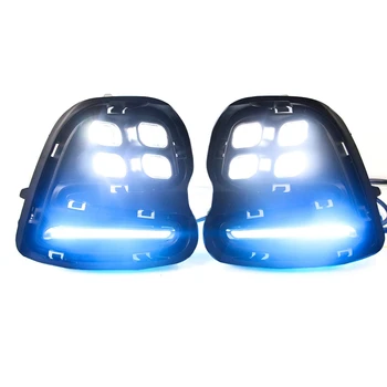 2 buc pentru Chevrolet Kovoz Bara Fata proiectoare Ceata LED Lumină Adevărată-Ghid 3-Culoare Lumini de Conducere