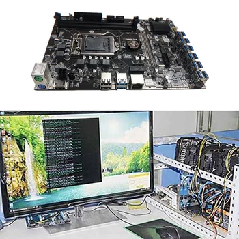 NOU-B250C BTC Mining Placa de baza cu Ventilator+Cablu SATA 12XPCIE să USB3.0 Grafică Slot pentru Card LGA1151 Suporta DDR4 DIMM de RAM
