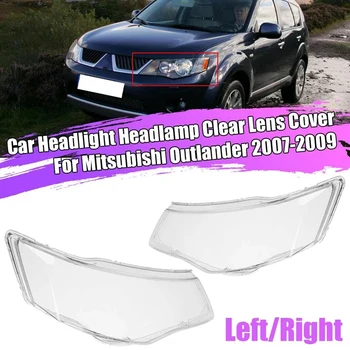 Cap de Lumină Lampă Obiectiv pentru Mitsubishi Outlander 2007-2009 Faruri Înlocuirea Capacului din Față Mașina de Lumină Auto Shell Umbra