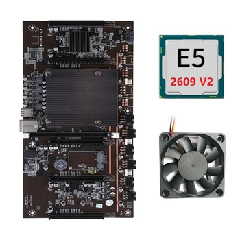 H61 BTCX79 Miner Placa de baza cu E5 2609 V2 PROCESOR+Ventilator de Răcire LGA 2011 DDR3 Suport 3060 3070 3080 placa Grafica pentru BTC
