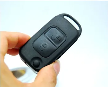 2 Butoane de Înlocuire Flip Key Remote Shell Caz Pentru Benz Cu HU64 Lama Fob Cheie Acoperi 10BUC/lot