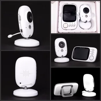 Camera de securitate Video Baby Monitor Wireless 2.4 G Cu 3.2 Inch LCD 2 Way Audio Vorbim de Viziune de Noapte, Supraveghere Bona VB603