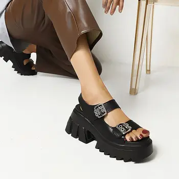 RIZABINA Femei Sandale Platforma de Moda Tocuri inalte Pantofi de Vara pentru Femeie 2022 Nou Casual de zi cu Zi de Birou Doamnă Încălțăminte Mărimea 35-43