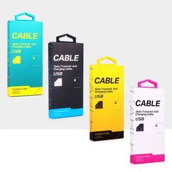 300pcs/lot Telefonul Mobil de Înaltă calitate Cablu USB Hârtie Carton Ambalaj Cutie Stea cârlig Linie de Date Pack Caz