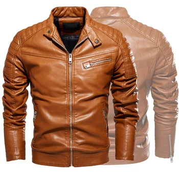 Haina Barbati jacheta barbati multicolor PU opțional de moda de tineret motocicleta haine plus de pluș haine din piele barbati