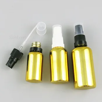 5ml -100ml de Aur Pahar de unică folosință Sticla cu Pulverizator Lichid Recipient Parfum, parfum Pulverizator pulverizator machiaj sticle 500pcs