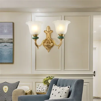 Hongcui Cupru Tranșee Lampă De Perete Contemporan Design De Lux Ceramice Lumina De Interior Pentru Casa Dormitor, Coridor