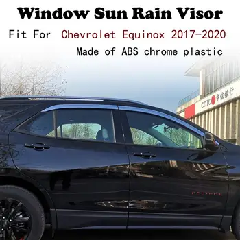 ABS Cromat Fereastră din material plastic Viziera de Aerisire Nuante Soare Ploaie Garda accesorii auto Pentru Chevrolet Equinox 2017-2020
