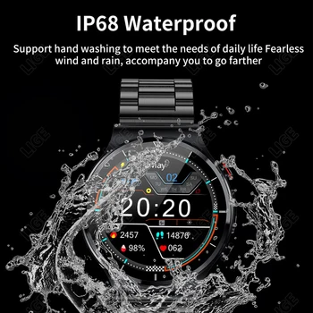 LIGE 2021 ECG+PPG Ceas Inteligent Bărbați Rata de Inima tensiunea Ceas de Sănătate Tracker de Fitness IP68 rezistent la apa Smartwatch Pentru Xiaomi