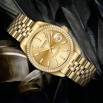 Noi CADISEN Ceasuri Mecanice Mens 2022 Top Brand de Lux de Aur Ceas Automatic Barbati Sport din Oțel Inoxidabil rezistent la apa Reloj Hombre