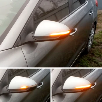 Dinamică LED Lumina de Semnalizare Flasher Apa care Curge de Semnalizare Lumină Intermitentă Pentru Hyundai Elantra Avante AD 2016 2017 2018 2019