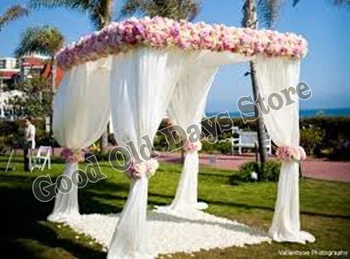10ft x 10ft x10ft Pătrat Alb de nunta Square Pavilion cu Țevi din oțel inoxidabil Suport,nunta cortina de Nunta de Decorare