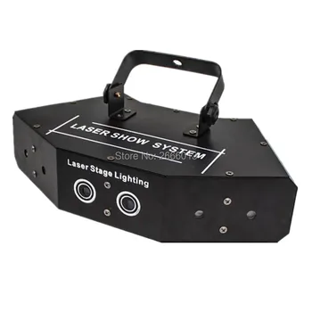 6 Lentile RGB de Scanare Laser/DMX512 fază Liniară Efect Etapa de Iluminat /Scanner DJ Lumina Laser Proiector/Disco Party Laser Show Sistemul