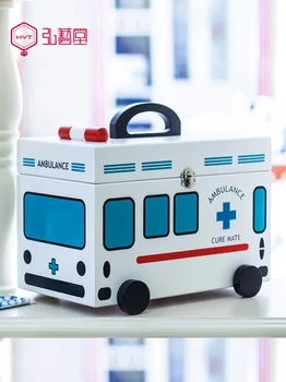 Medicale Container de Depozitare Cutie de Medicina Kawai Trusa de Prim Ajutor Medicamente Caseta de Pilula Organizator Caz Valiza Pastillero Moda HX50ST