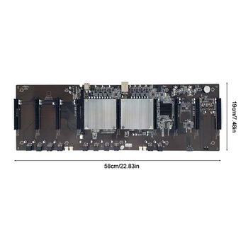 BTC X79 Dual CPU Miner Placa de baza pentru PROCESOR Set suport 9x3060 placa Grafica de Memorie DDR3 60mm Distanta Redus de Energie 24BB